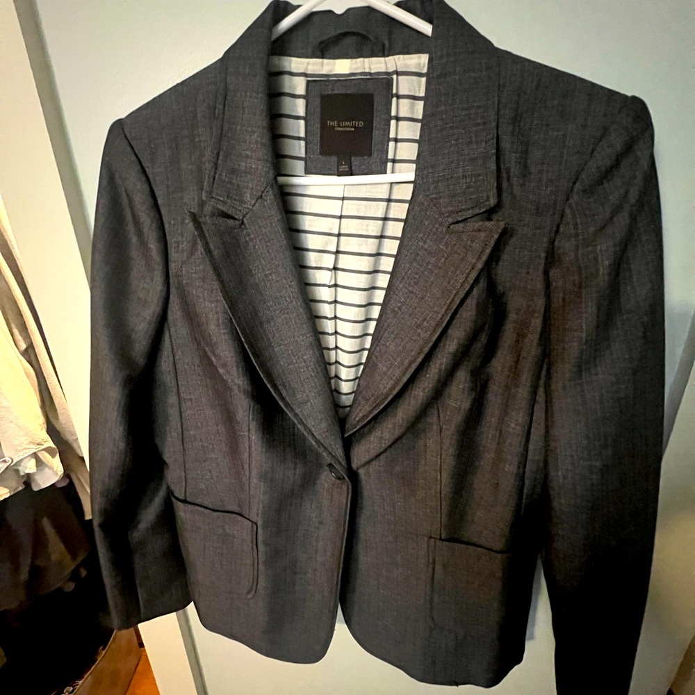 Grey blazer, worn twice